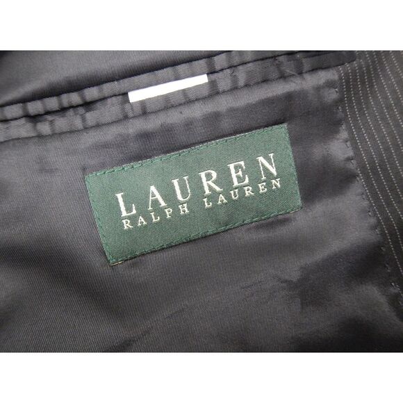 Lauren Ralph Lauren Blazer Men's Size 48R Pinstripe Black Two Button EUC - Picture 4 of 12